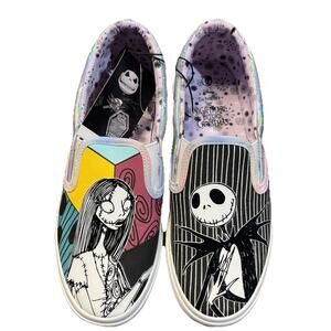 Disney Nightmare Before Christmas Low Top Slip-On Sneaker Shoes women 6